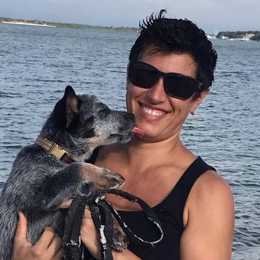 Angel and Cash on beach close up - Dr. Angelique Barbara-min